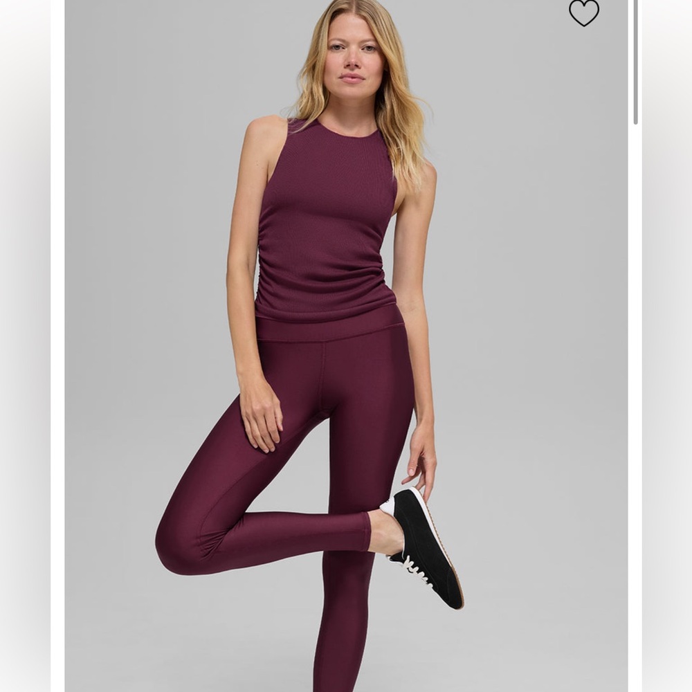ALO Yoga Burgundy Airlift Full length Leggings size medium